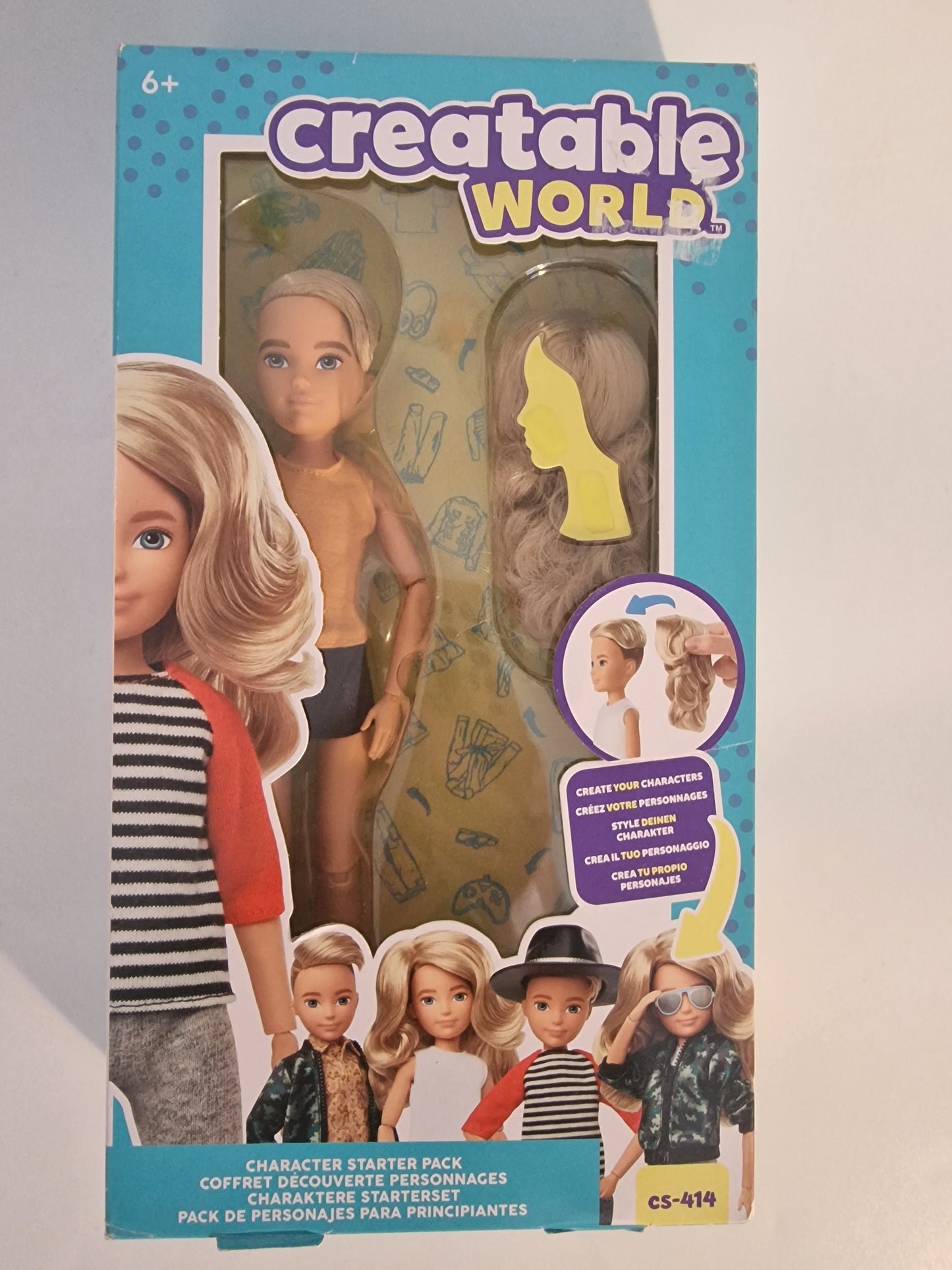 Mattel Creatable World Character Starter Pack CS-414 - Blonde Hair Doll & Wig