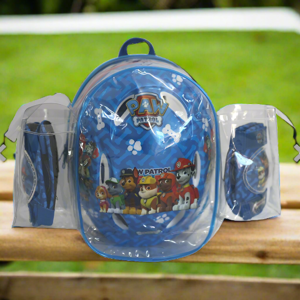 paw patrol chase rubble marshall everest zuma skye Protection Set including helmet elbow and knee pads