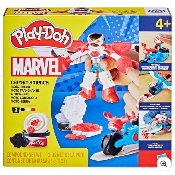 Play-Doh Marvel Playset Captain America Moto-Slicer
