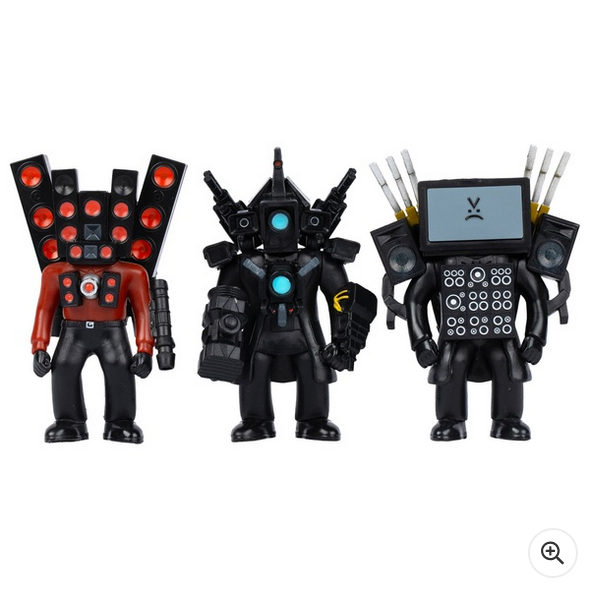 Skibidi Toilet Action Figure Mini Titan Collection Series One 3 Pack