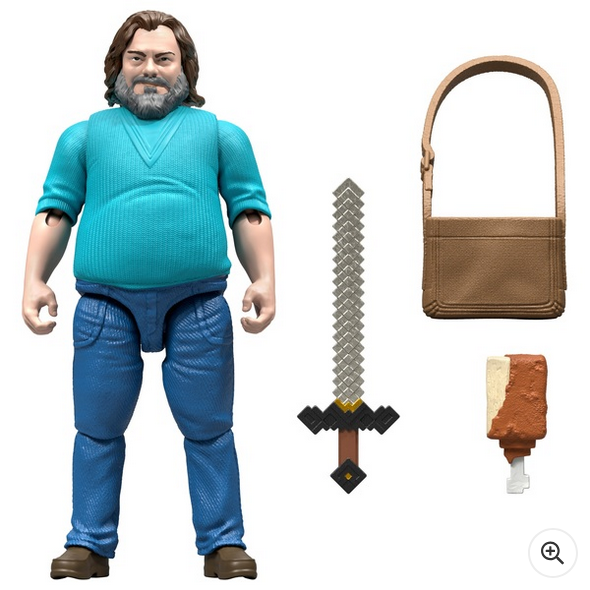 Minecraft Movie Action Figure Steve With Accessories 10cm
