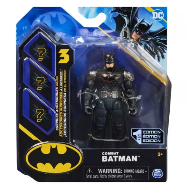 Batman 10cm Action Figure With 3 Mystery Accessories Combat Batman