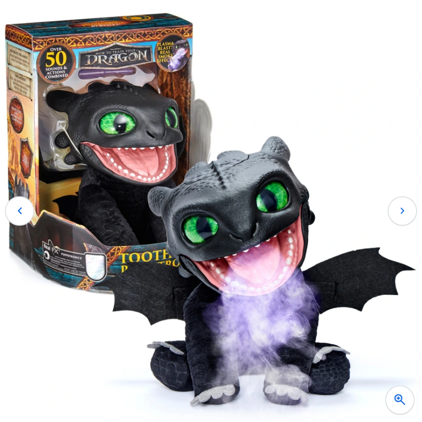 Dreamworks How To Train Your Dragon Toothless Puppetronic by RealFX Interactive Toy