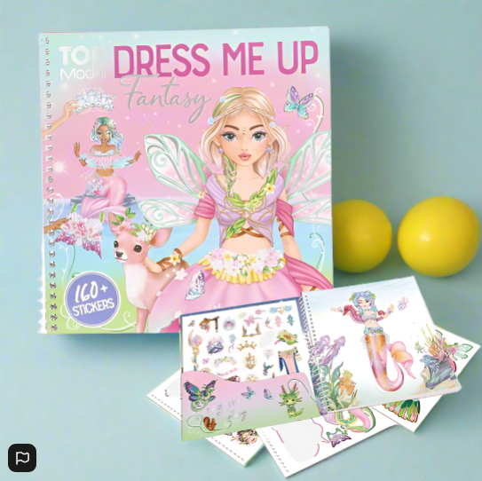 TOPModel Dress Me Up Fantasy Colouring and Sticker Book