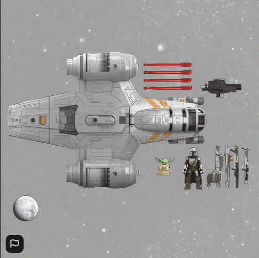 Star Wars Mission Fleet The Mandalorian Razor Crest Action Vehicle & Figure