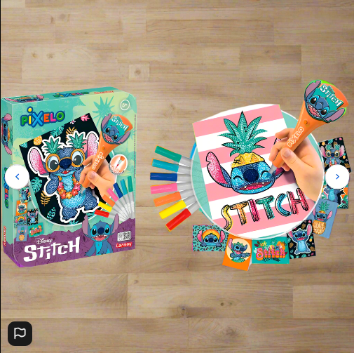 Pixelo 2D Art Set Disney Stitch Metallic