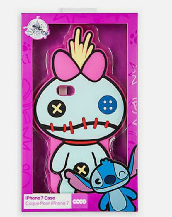 Disney Store Apple iPhone 7 case Scrump Lilo & Stitch M X Y Z w Screen Guard