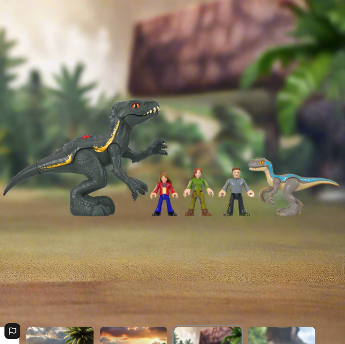 Jurský svět Imaginext Final Confrontation Dinosaur and Figure Pack