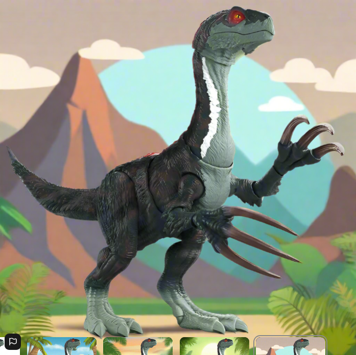 Jurassic World Dominion: Slashin' Attack Therizinosaurus Action & Sounds Dinosaur
