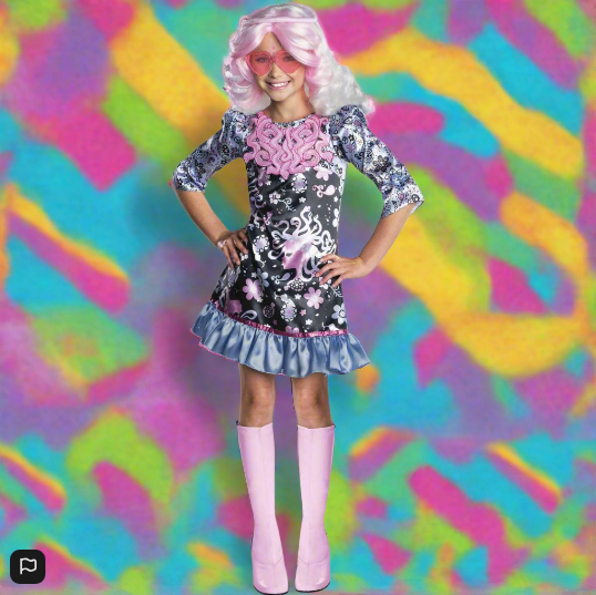 Girls Monster High Fancy Dress Costume Viperine Gorgon Age 4 To 6 years