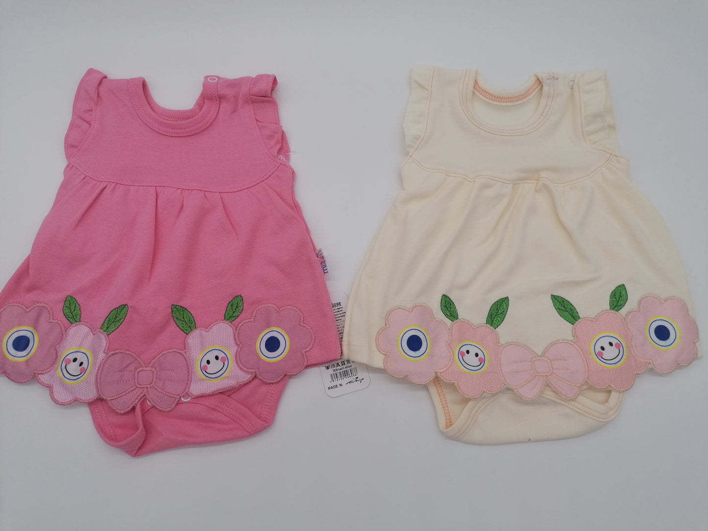 Milion miminka Dívčí růžové šaty 4 velikosti