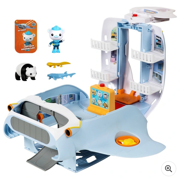 Octonauts Above & Beyond Octoray Transforming 7 Piece Playset with Lights