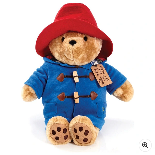 Velký klasický plyšový medvídek Paddington 30 cm