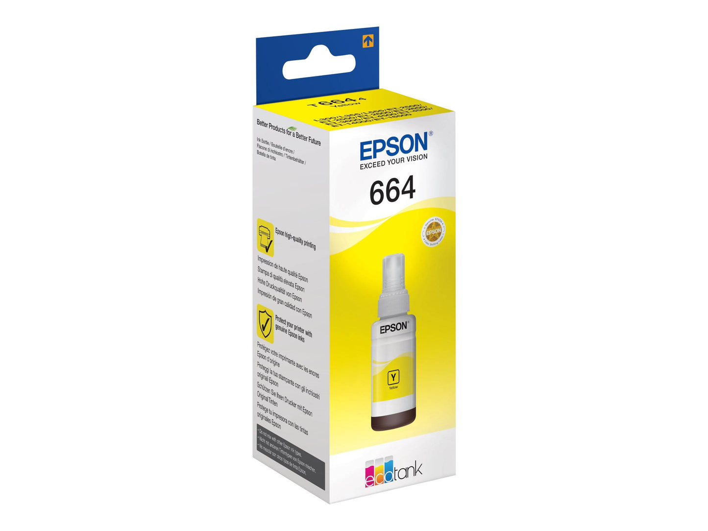 Originální žlutá lahvička Epson Ink Refill 664