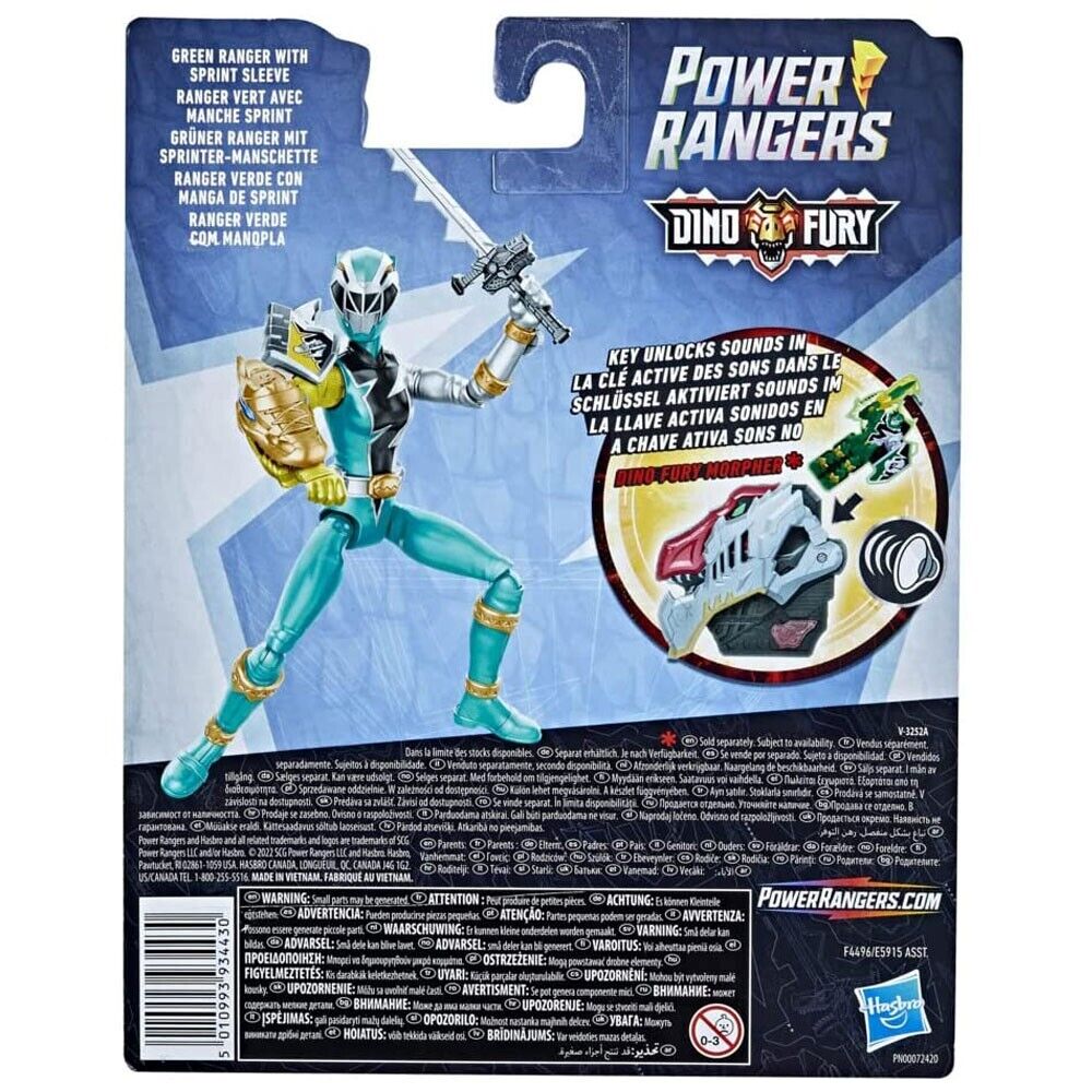 Power Rangers Dino Fury Green Ranger with Sprint Sleeve 15cm Action Fi –  IEWAREHOUSE