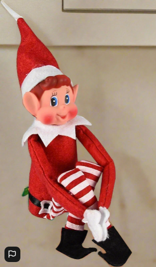 Christmas Naughty  Elf Vinyl Faced Elves Behaving Badly Doll