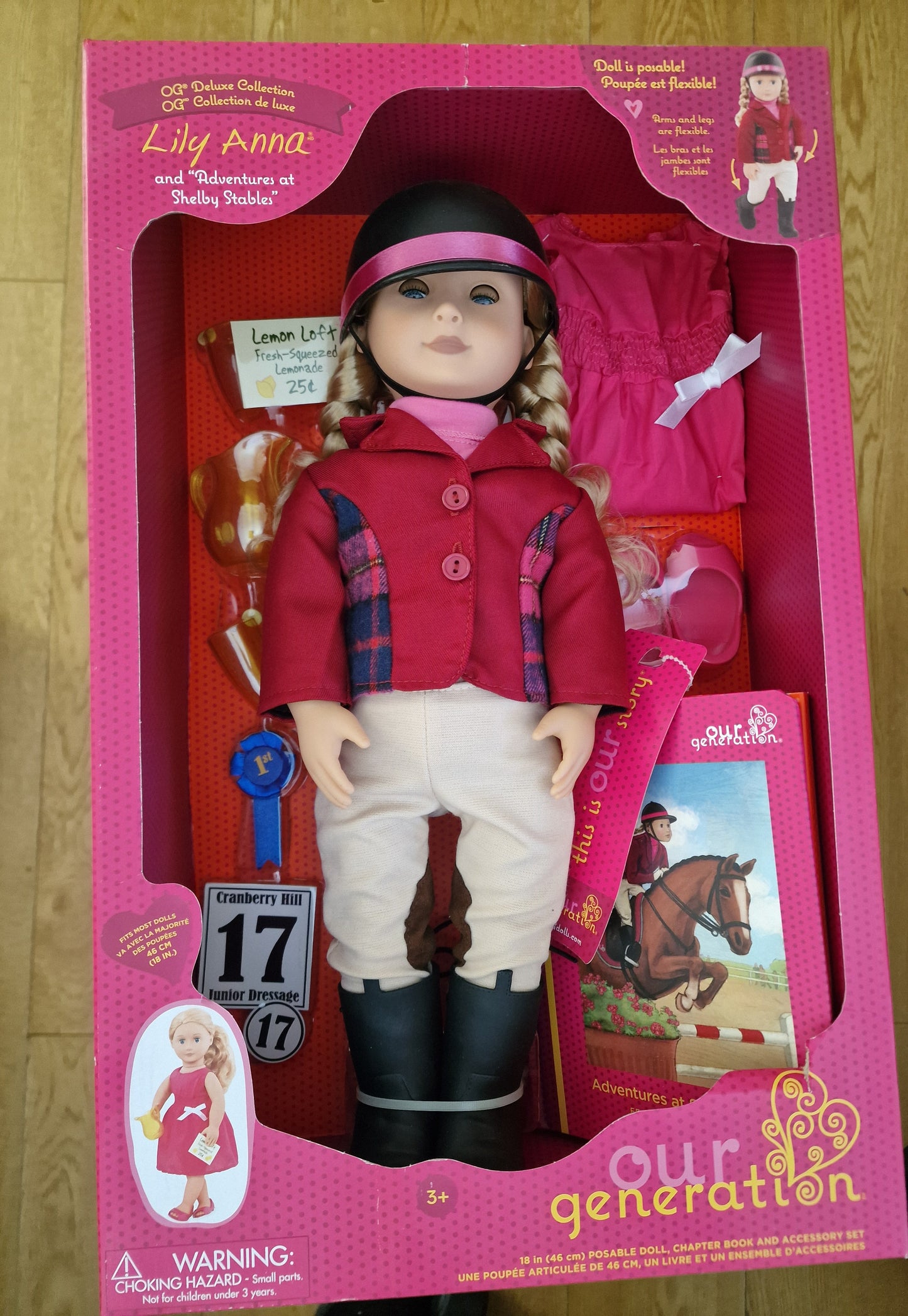 Naše generace Lily Anna panenka Deluxe s knihou