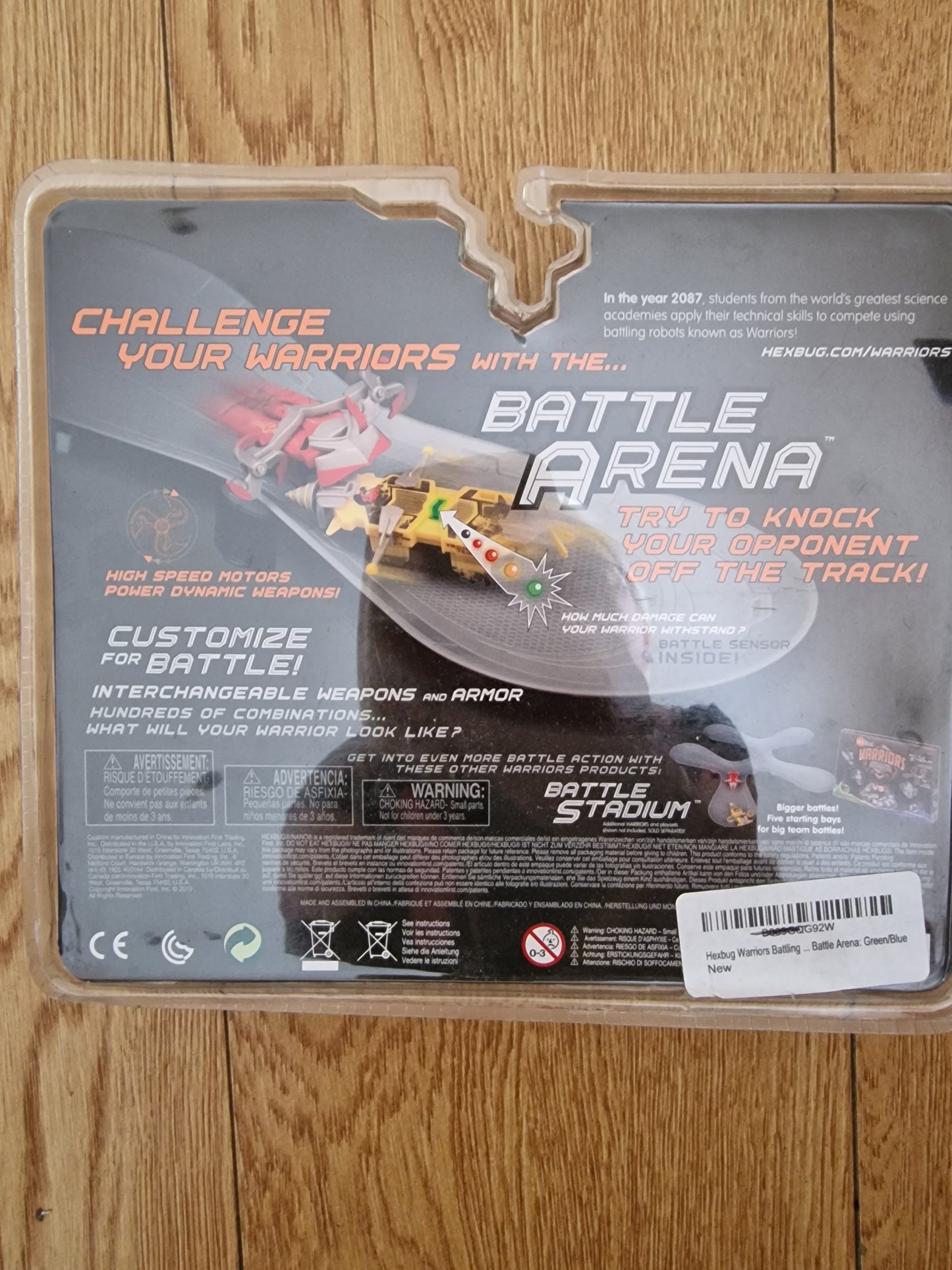 HEX BUG Warriors Battling Robots Double Pack Green And Blue