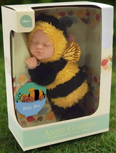 Load image into Gallery viewer, Anne Geddes 9 inch Baby Bee Doll - Bean Filled Soft Body Collection