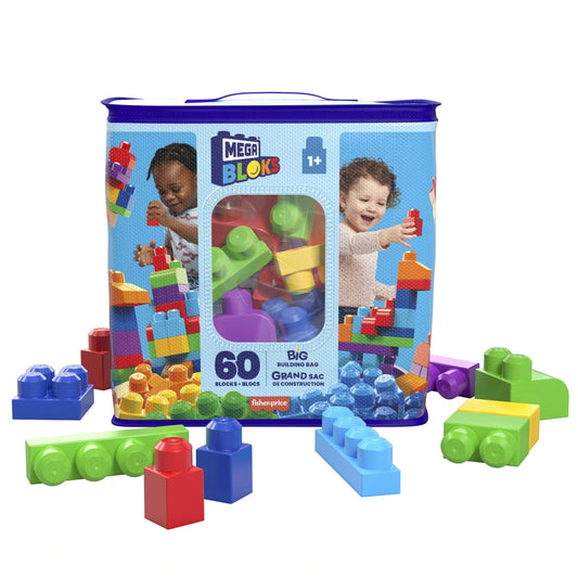 Mega Bloks Big Building Bag 60pcs Bag