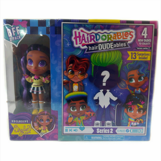 Hairdorables HairDudeAbles Series 2 BFF Pack Skylar Doll