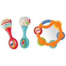 Load image into Gallery viewer, Fisher Price Tambourine and Maracas Gift Set