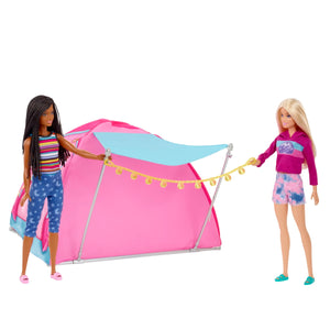 Barbie Let's Go Camping Tent Playset and 2 Dolls