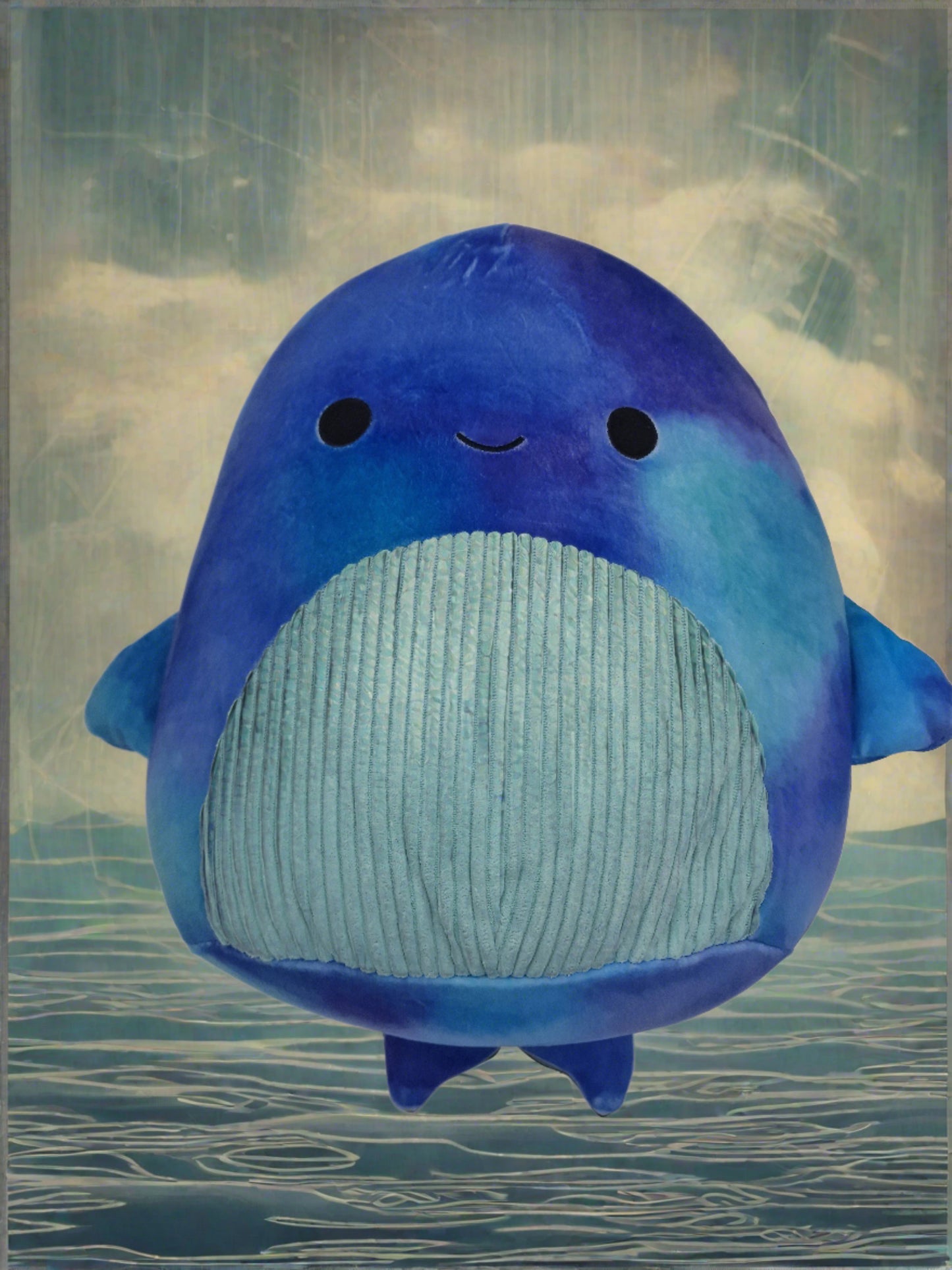 Sea Life Squad Cyan Whale, 7.5 Inch Plush