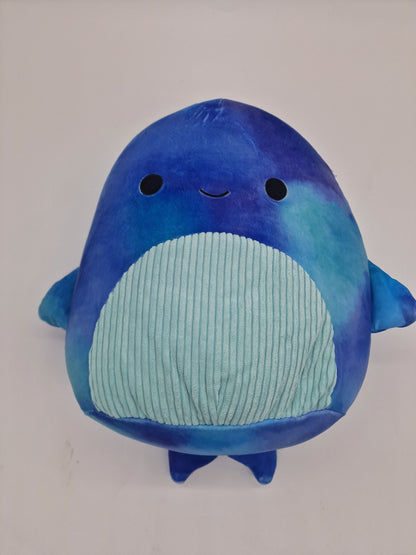 Squishmallows Sea Life Squad Cyan Whale, 7.5 Inch Plush