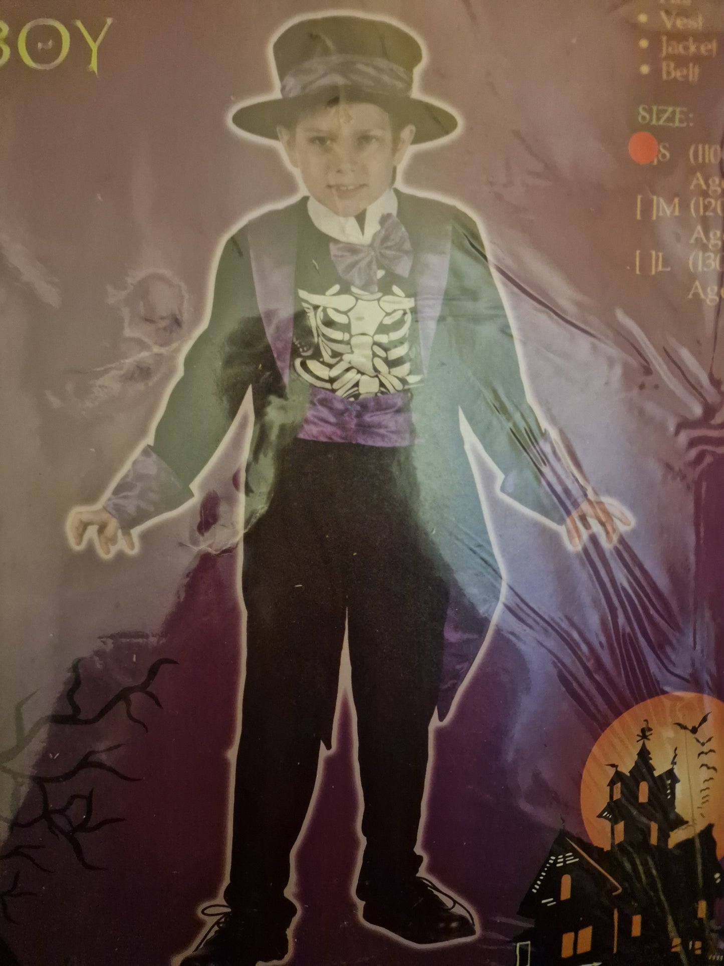 Costume For Children Spooktacular Skeleton Boy 4 To 6 Years