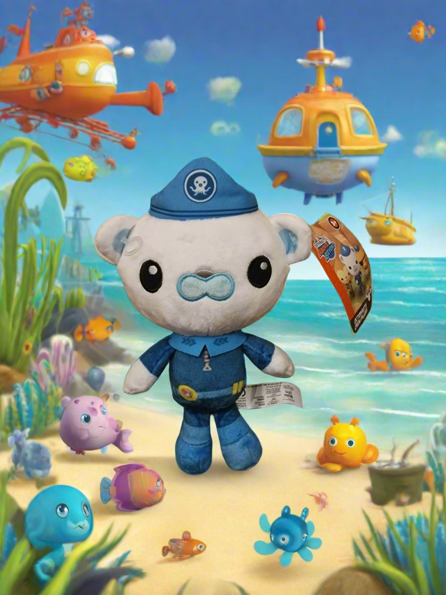 Octonauts Above & Beyond Crew Plush - Captain Barnacles Soft Plush Toy