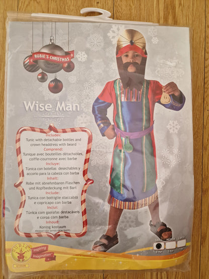 Christmas Nativity King/ Wiseman  Boy Costume 3/4 Years