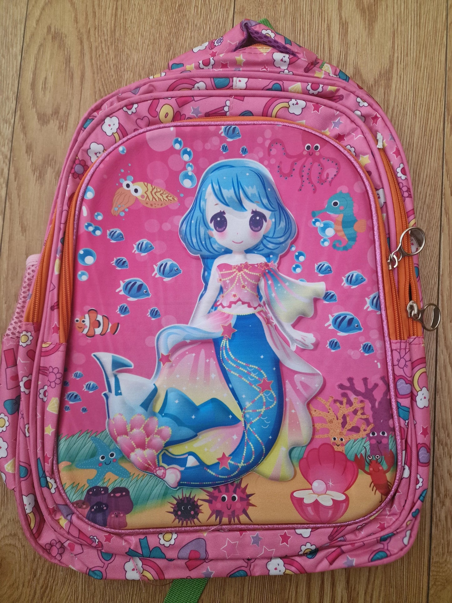 Childrens Bag Mermaid 3D Pink