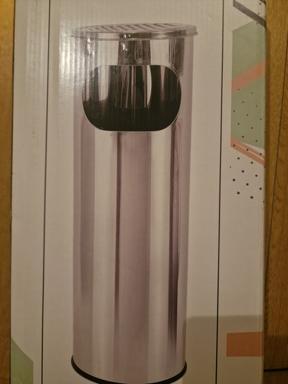 Waste Paper Bin with Ashtray Confortime Metal 20 x 59 cm