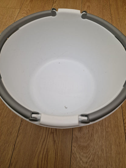 Stephanplast 16 Litre Laundry Bucket 2 Handles White