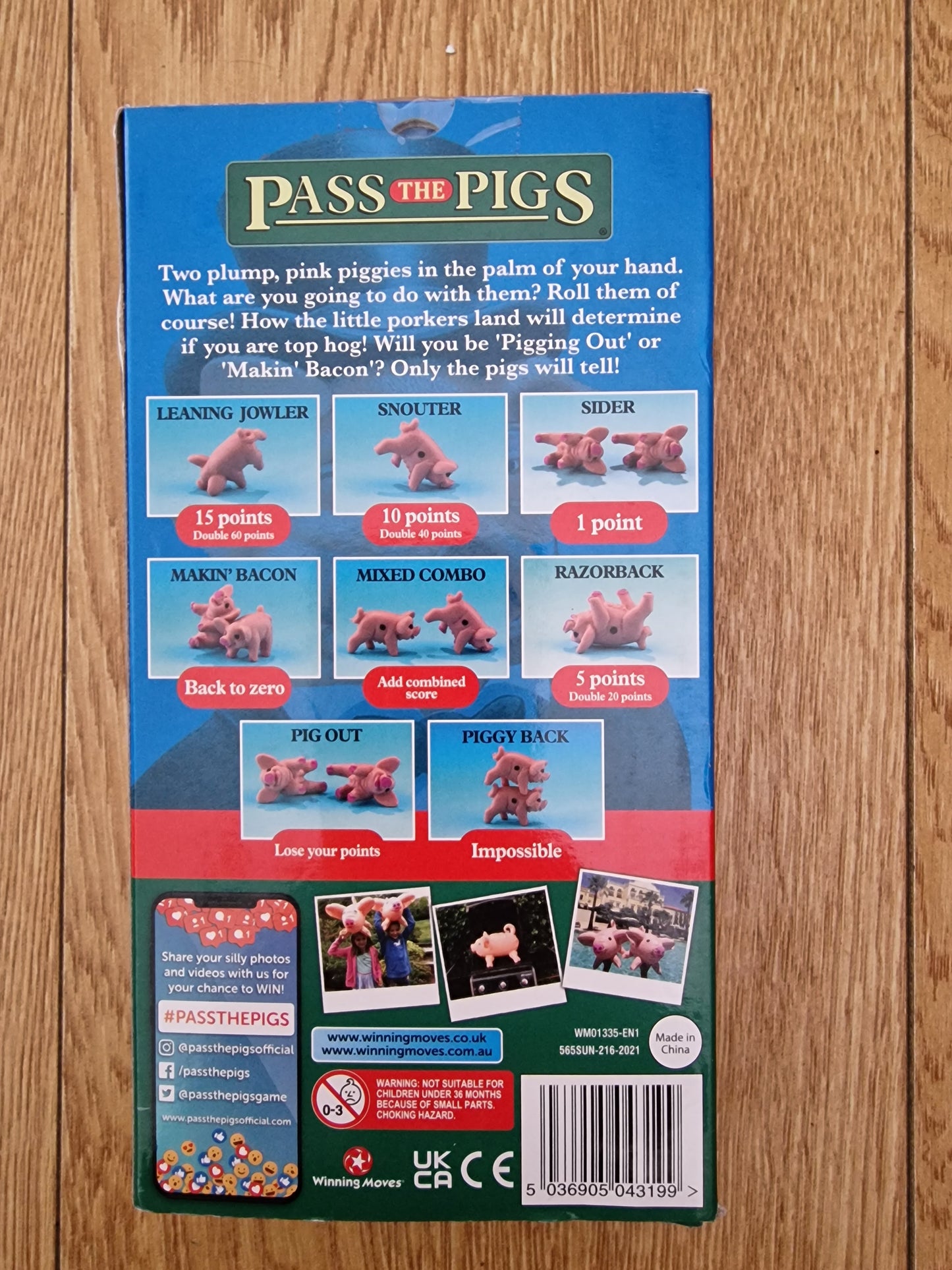 Pass the Pigs Family Fun Dice Game