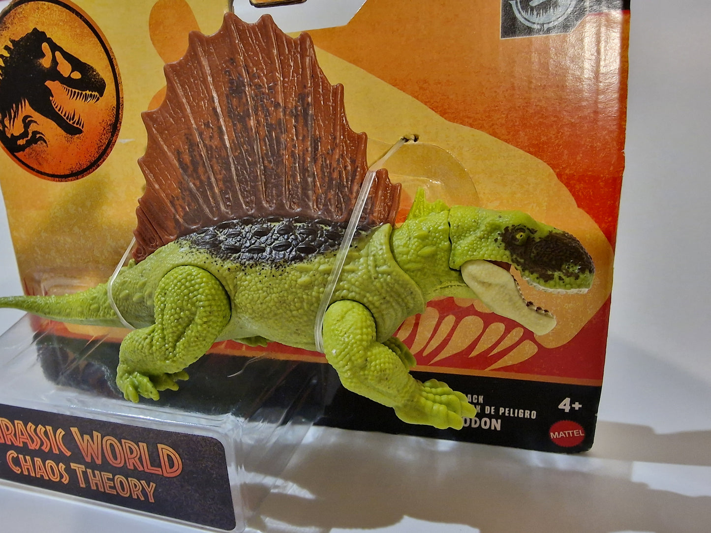 Jurassic World Chaos Theory Dimetrodon Dinosaur Figure Mattel Danger Pack NEW