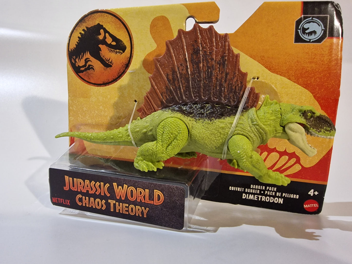 Jurassic World Chaos Theory Dimetrodon Dinosaur Figure Mattel Danger Pack NEW