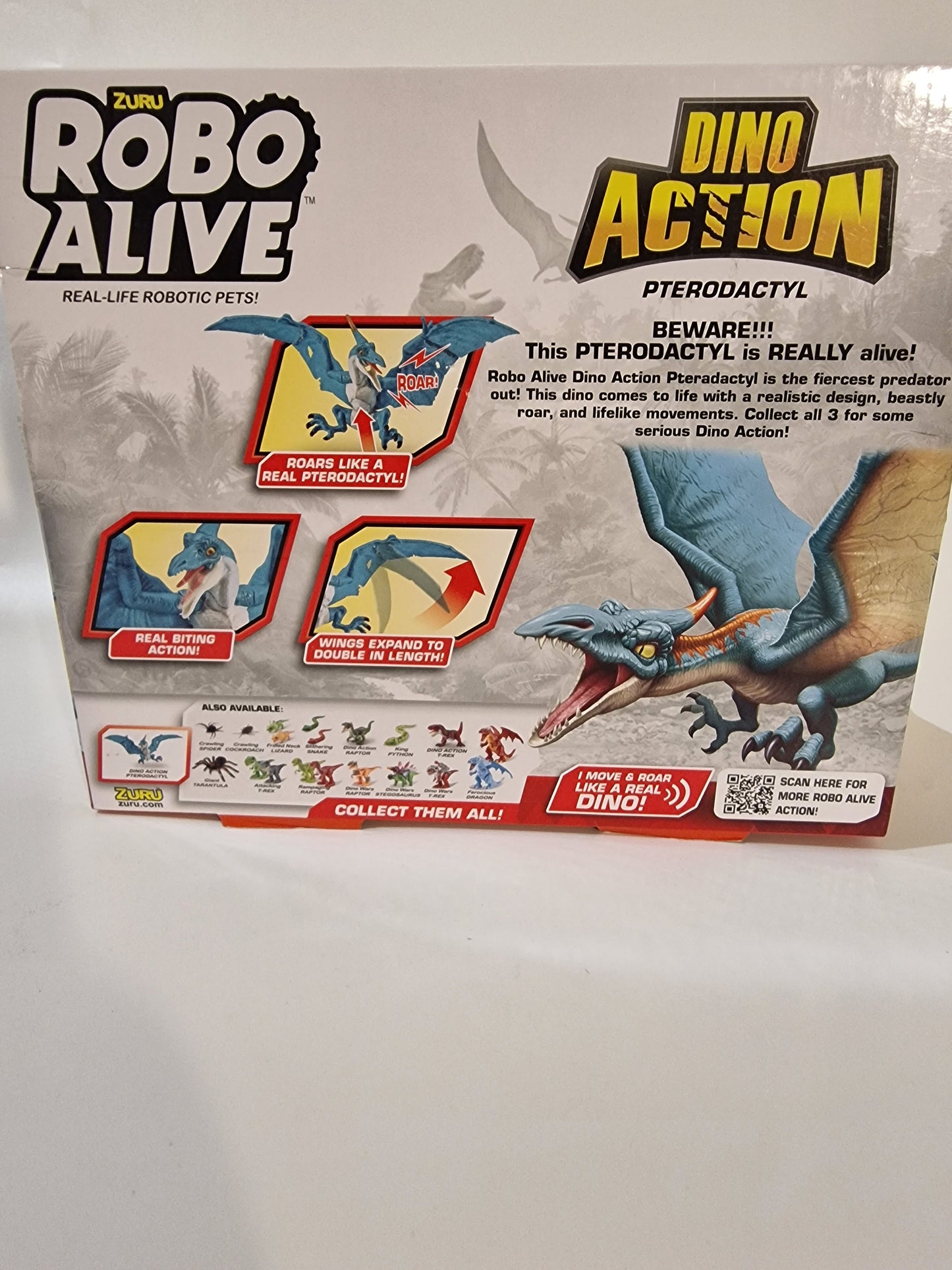 ZURU Robo Alive Dino Action Pterodactyl – Robotic Dinosaur Toy with Roar & Wing Movement