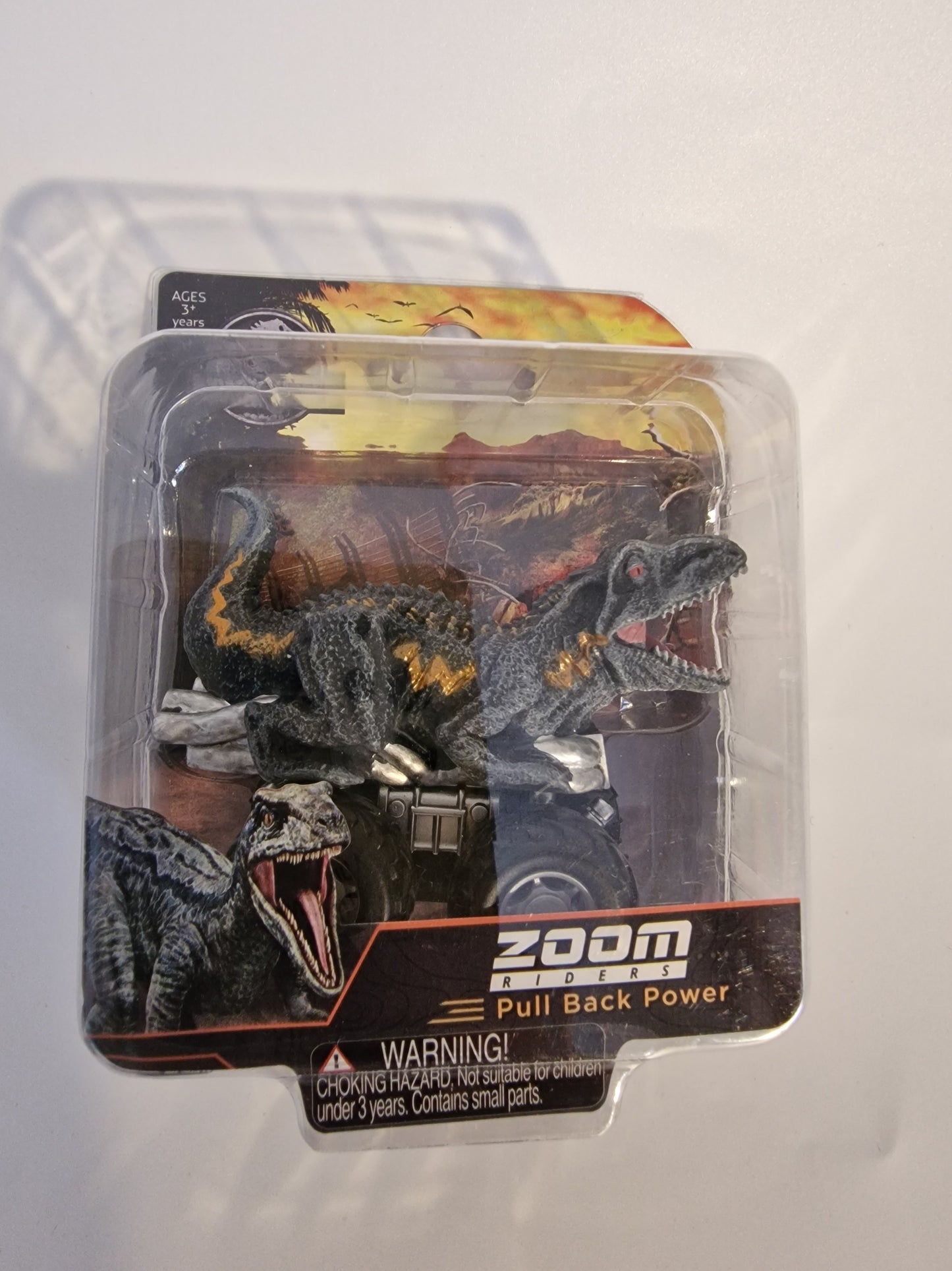 Jurassic World Indoraptor Zoom Riders Pull Back Dino Car Vehicle Toy NEW