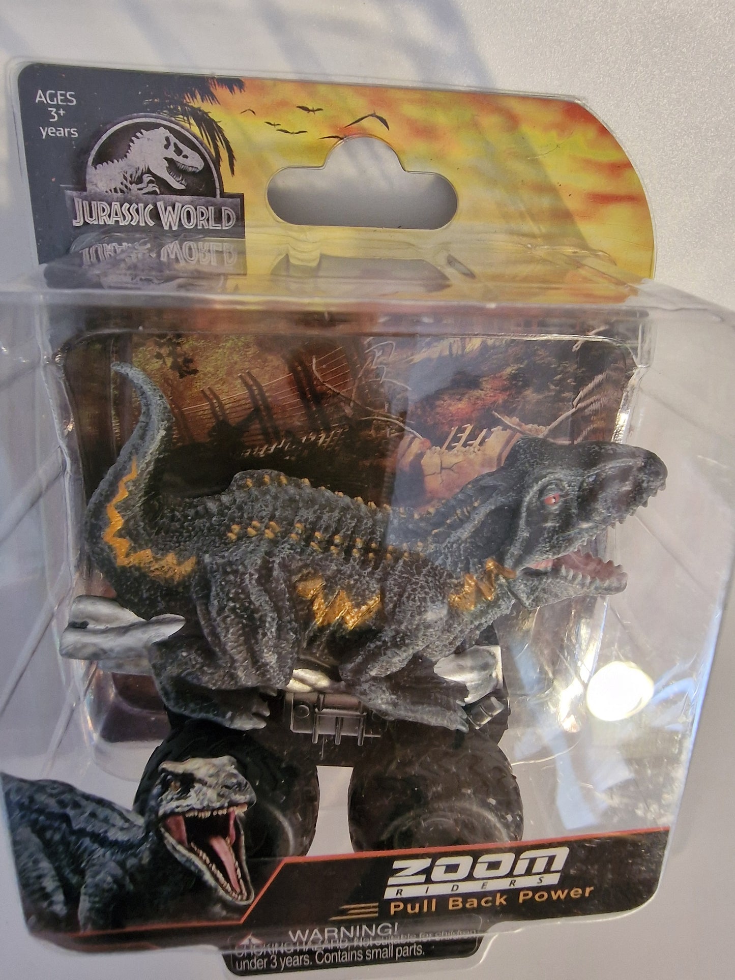 Jurassic World Indoraptor Zoom Riders Pull Back Dino Car Vehicle Toy NEW