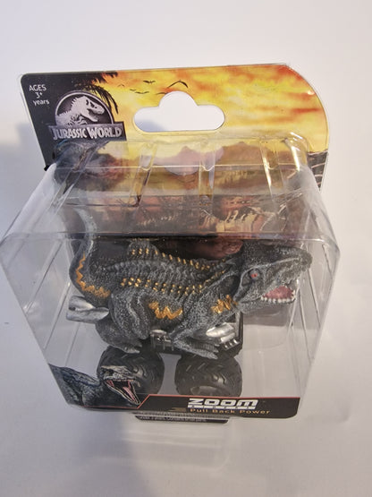 Jurassic World Indoraptor Zoom Riders Pull Back Dino Car Vehicle Toy NEW