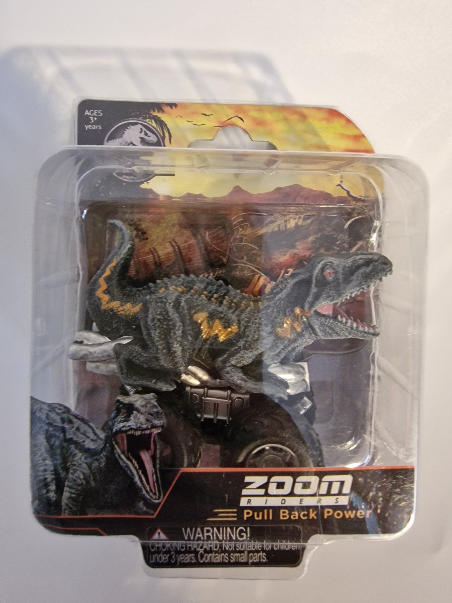 Jurassic World Indoraptor Zoom Riders Pull Back Dino Car Vehicle Toy NEW