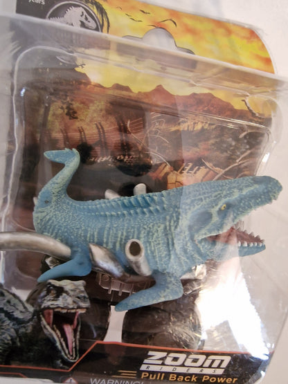 Jurassic World Mosasaurus Zoom Riders Pull Back Dino Car Vehicle Toy NEW
