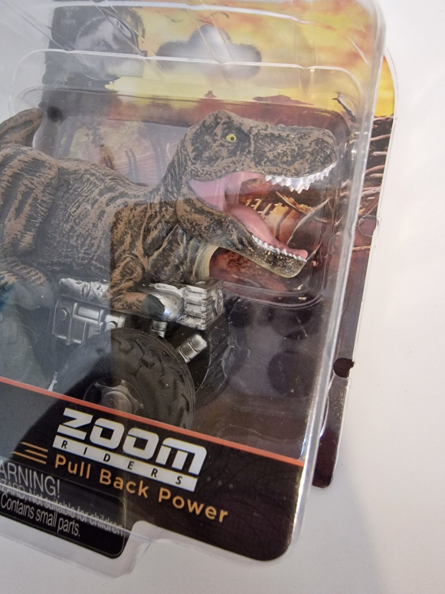 Jurassic World T-Rex Zoom Riders Pull Back Dino Car Vehicle Toy NEW
