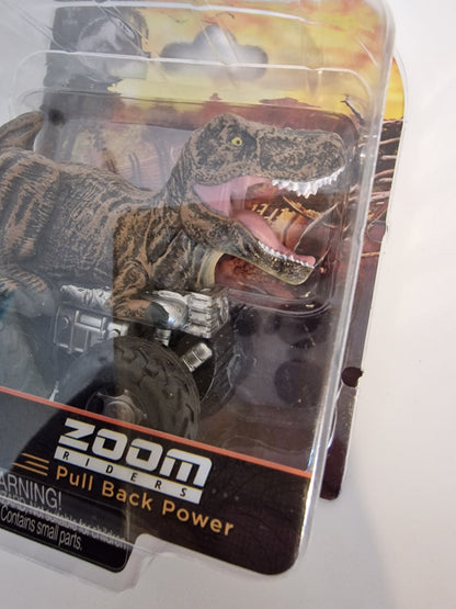 Jurassic World T-Rex Zoom Riders Pull Back Dino Car Vehicle Toy NEW