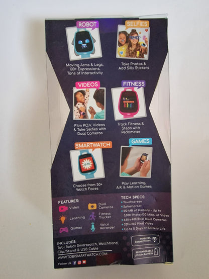 Tobi Robot Smart Watch Pink Kids Interactive Touchscreen Camera Game NEW