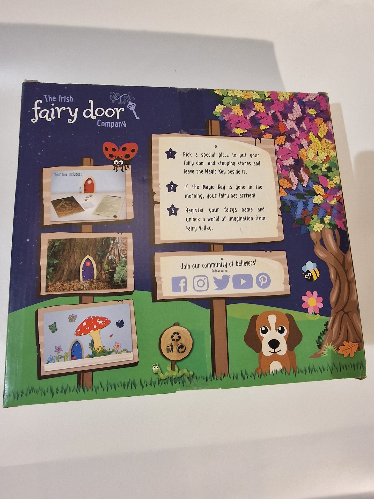 Hrací sada Irish Fairy Door Purple Door