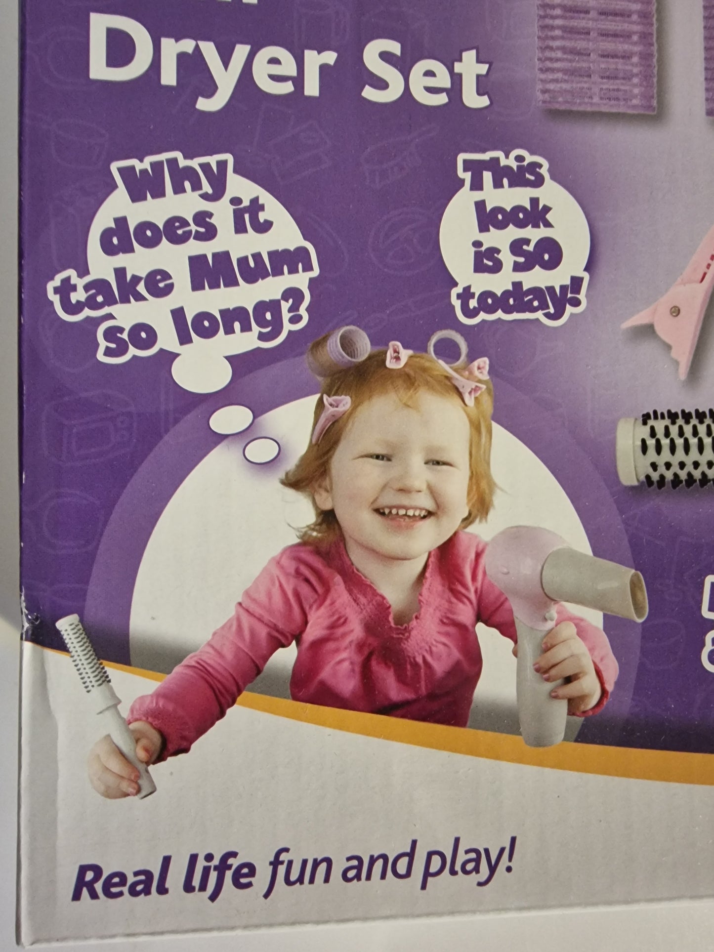 Casdon Little Helper Hair Dryer Set 8 Piece Kids Role Play Styling Kit NEW
