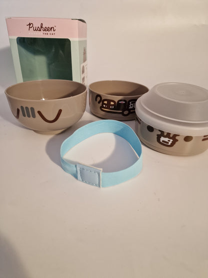 Pusheen the Cat Stacked Round Bento Lunch Box